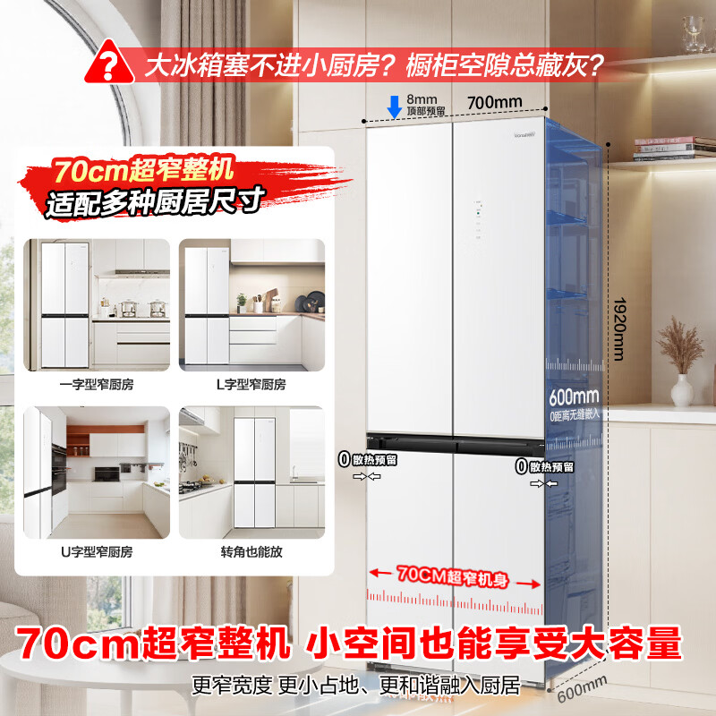 容声BCD-410E30CZGAD冰箱图片
