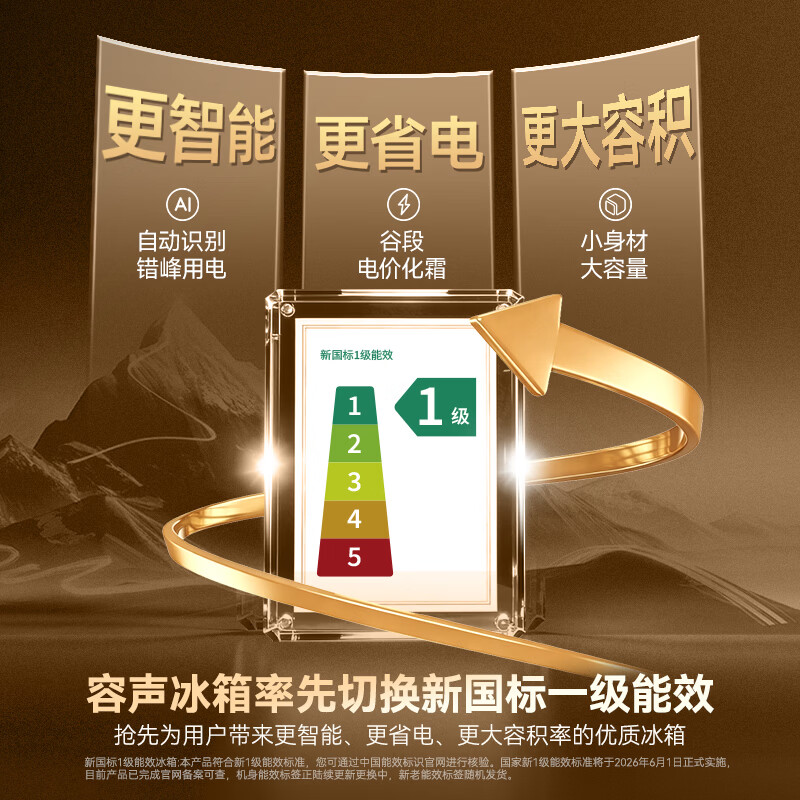 容声BCD-601Q50FZLBD冰箱图片