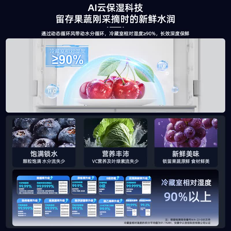 美菱BCD-511WFP9CZX冰箱图片
