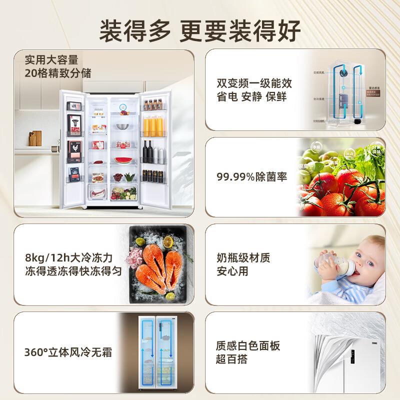 奥马602WKH/B冰箱图片