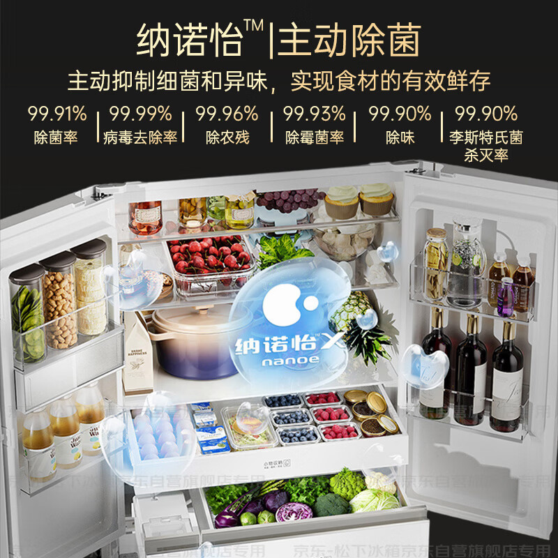 松下NR-60GTGE1-W冰箱图片
