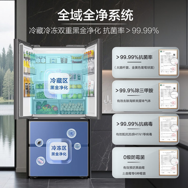 海尔BCD-501WGHFDCDB7U1冰箱图片