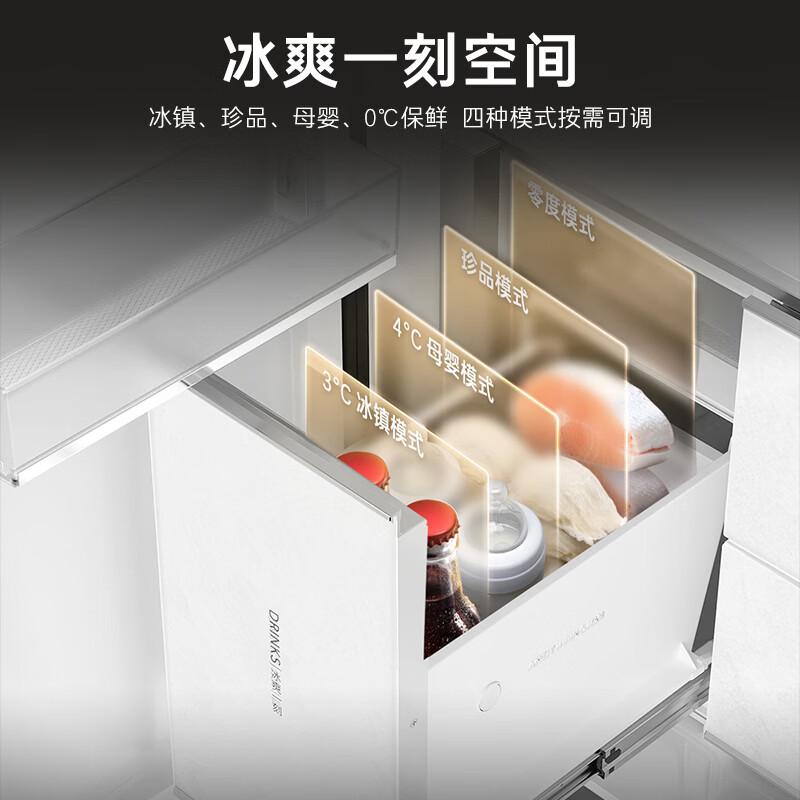 卡萨帝BCD-550WGCFDMGDEU1冰箱图片
