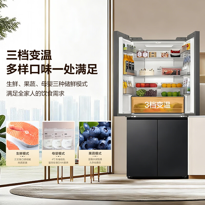 海尔BCD-490WGHTDEDSD冰箱图片