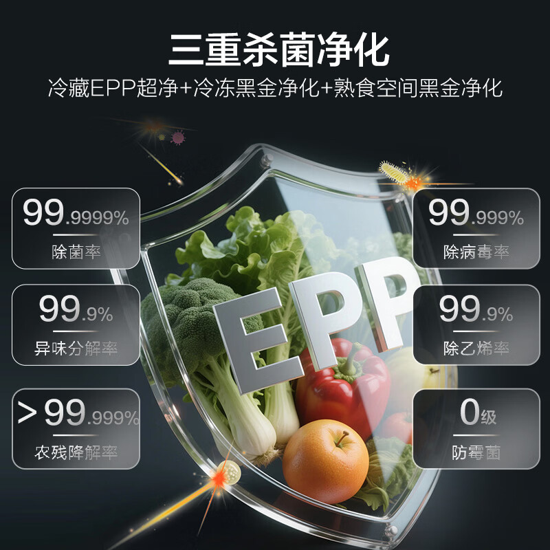 海尔BCD-617WGHFDB9VBU1冰箱图片