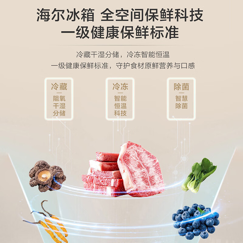 海尔BCD-413WGHFD1BSJU1冰箱图片
