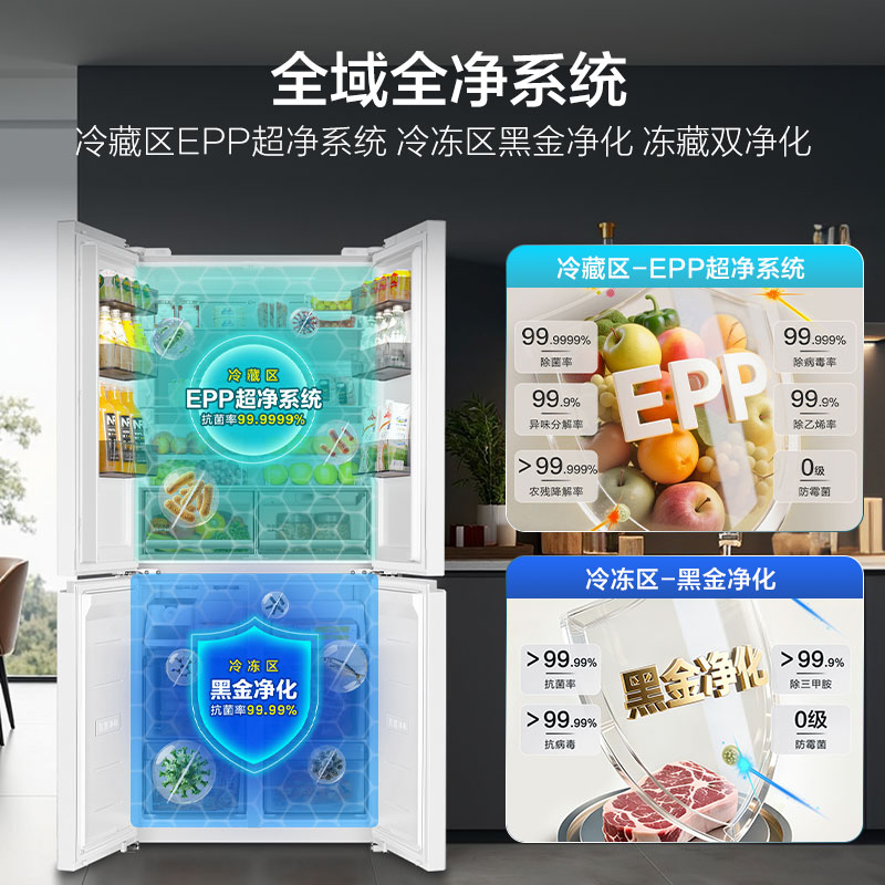 海尔BCD-502WGHTD1CWLU1冰箱图片