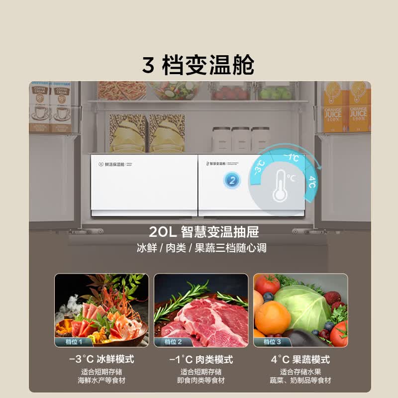 TCL-R539V7-DS冰箱图片