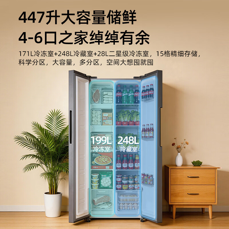 上菱BSE447PWL冰箱图片