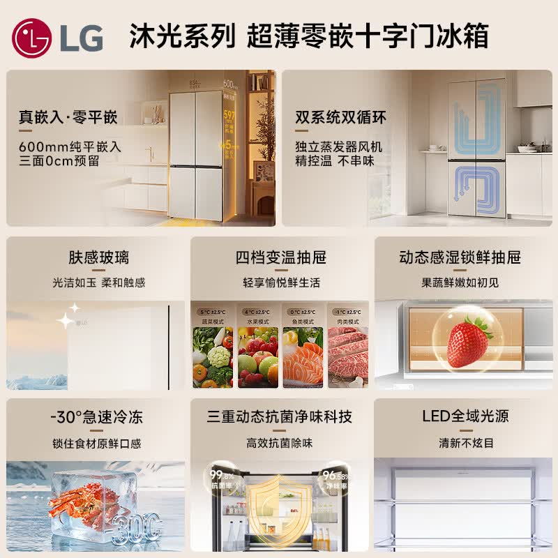 LG-F512GDMBAM冰箱图片