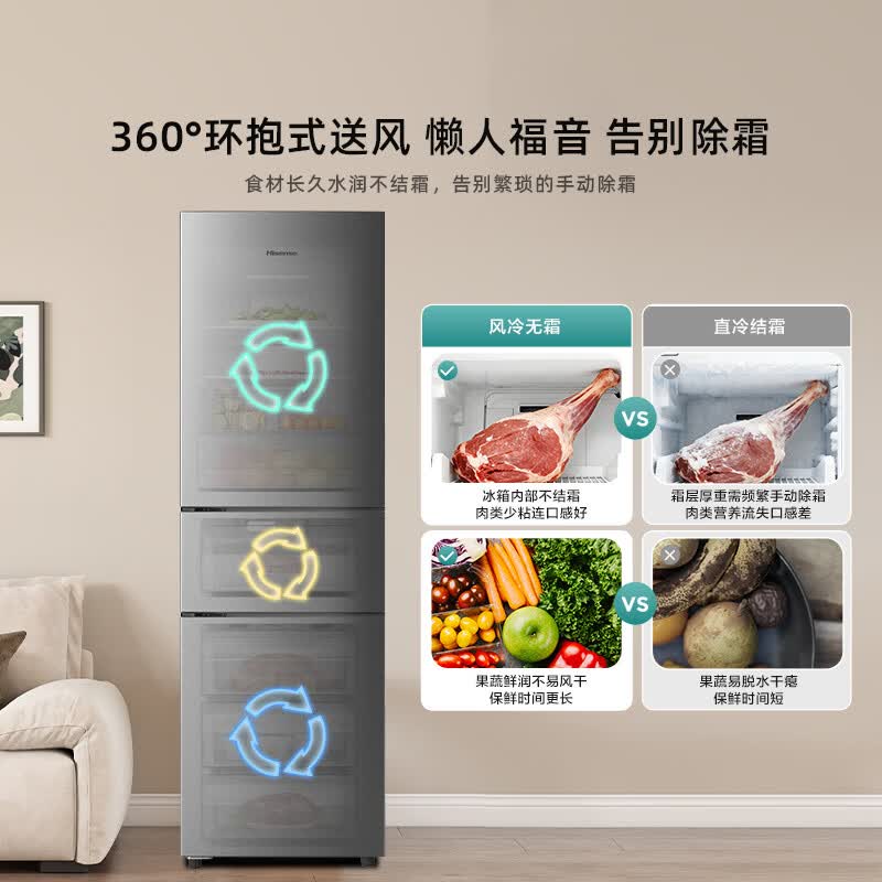 海信BCD-256E3SRNKD冰箱图片