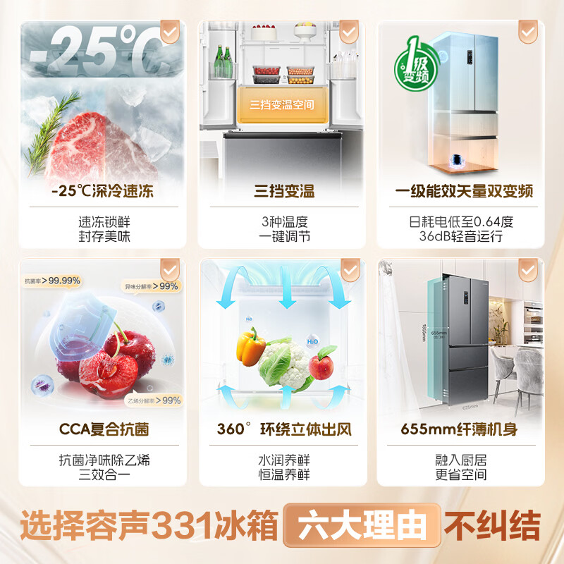 容声BCD-331WD11MP