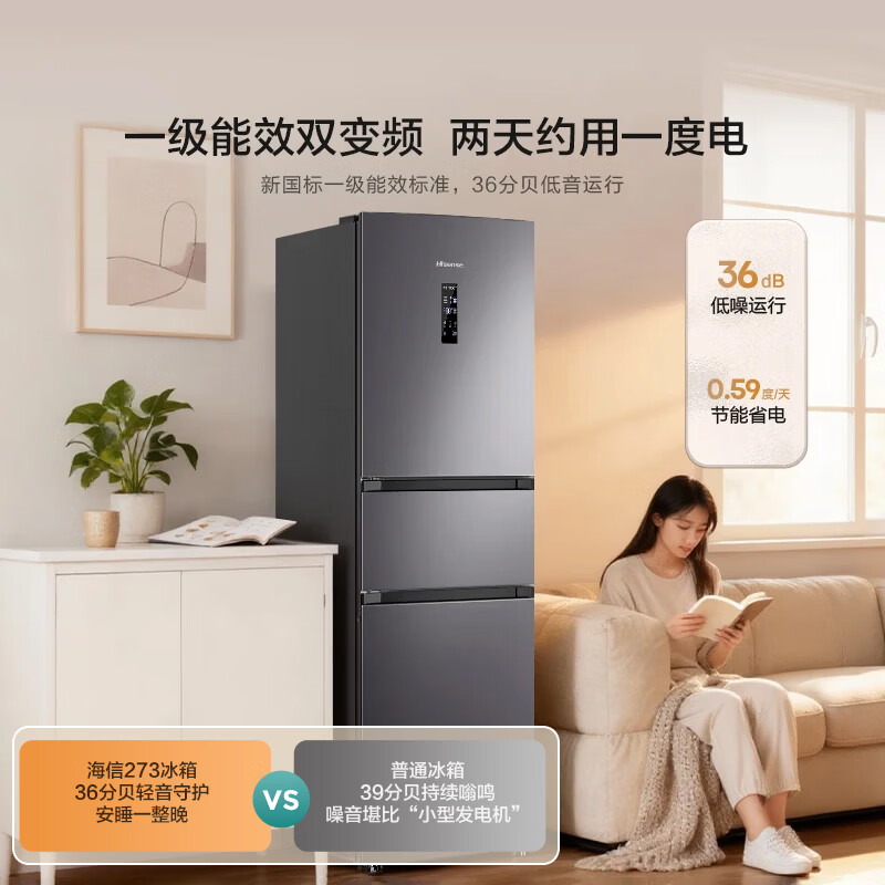 海信BCD-273S2RNKQD冰箱图片