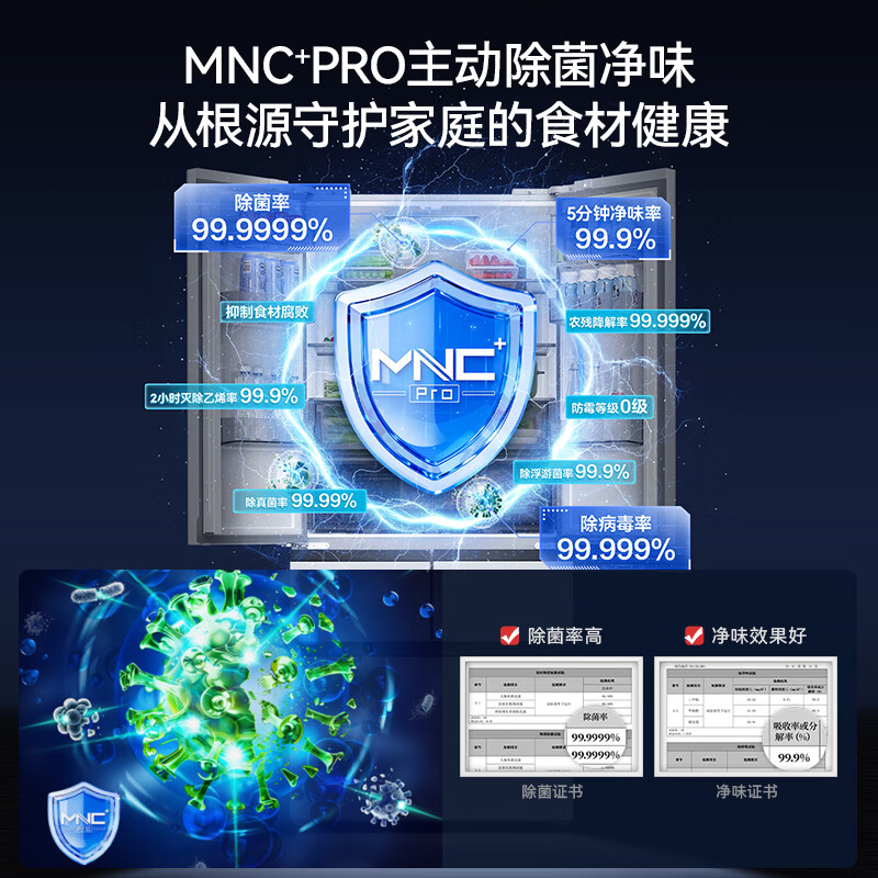 美菱BCD-511WFPU9CDZX冰箱图片