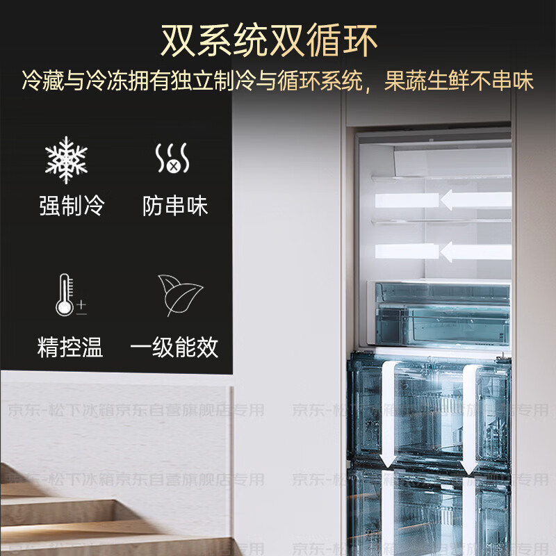 松下NR-60GTGE1-W冰箱图片