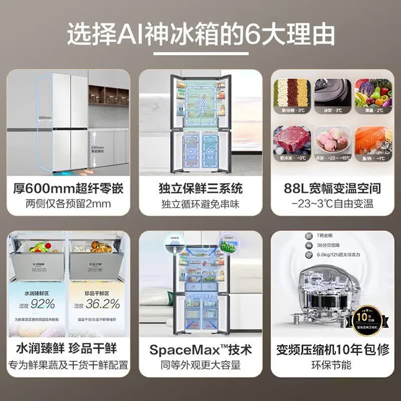 三星RF50DG513101SC冰箱图片