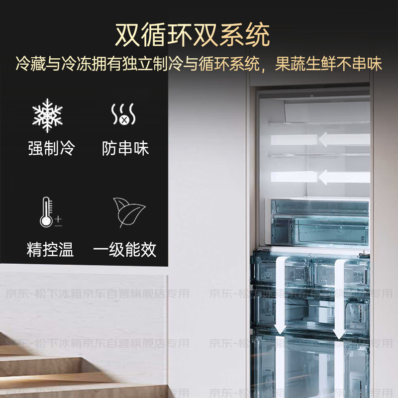 松下NR-60FTGE1-W冰箱图片