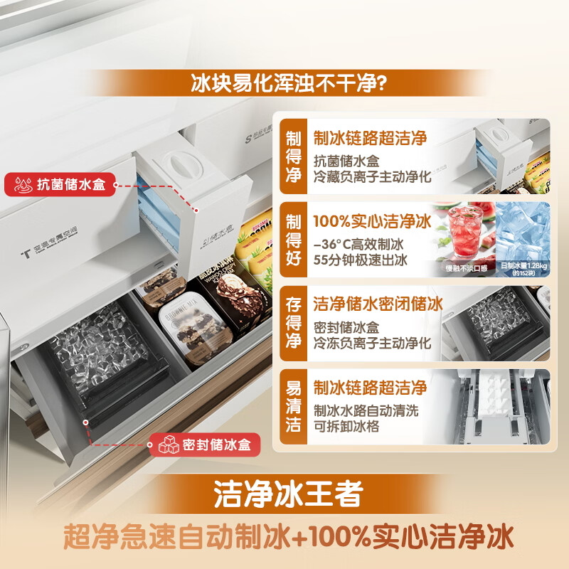 容声BCD-605Q60FZNBD冰箱图片