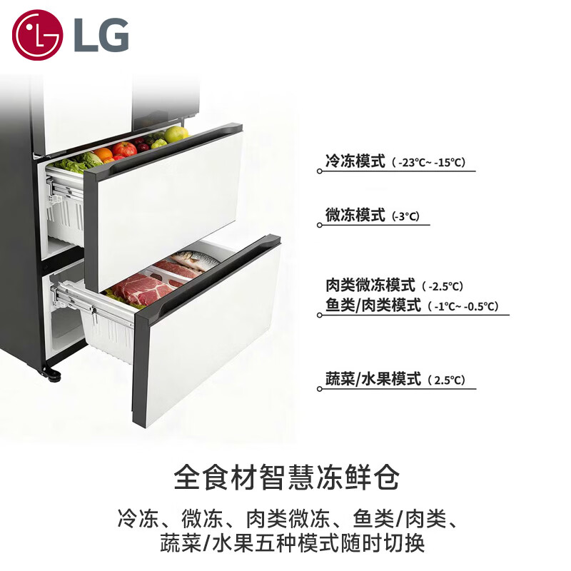 LG-F555GTWVKB冰箱图片