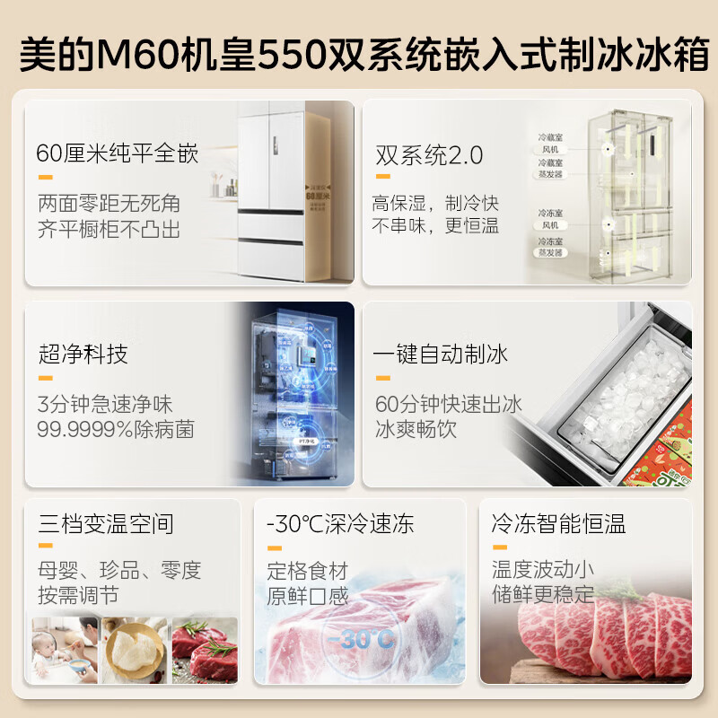 美的MR-550WUFIPZE冰箱图片