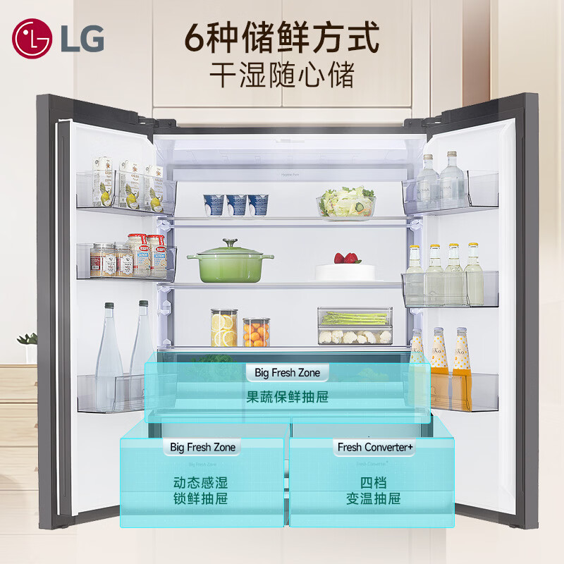 LG-F512GDMBAM冰箱图片