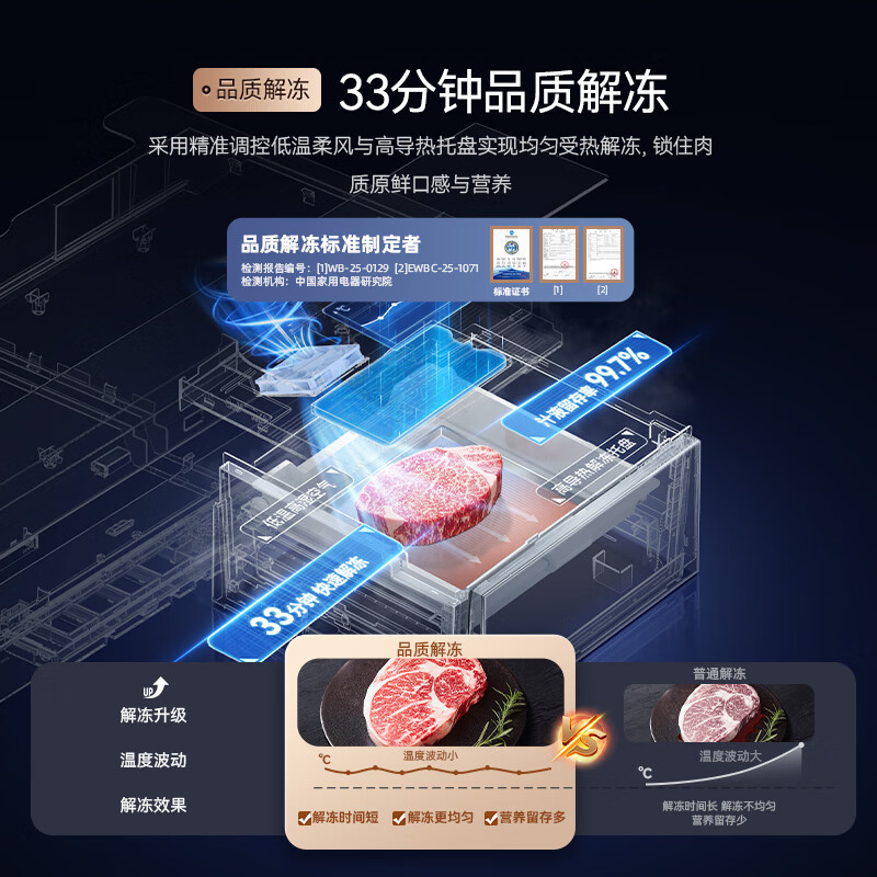 美菱BCD-510WQ7SC冰箱图片