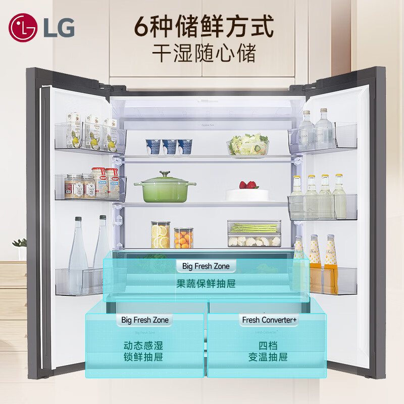 LG-F515GDMBAM冰箱图片