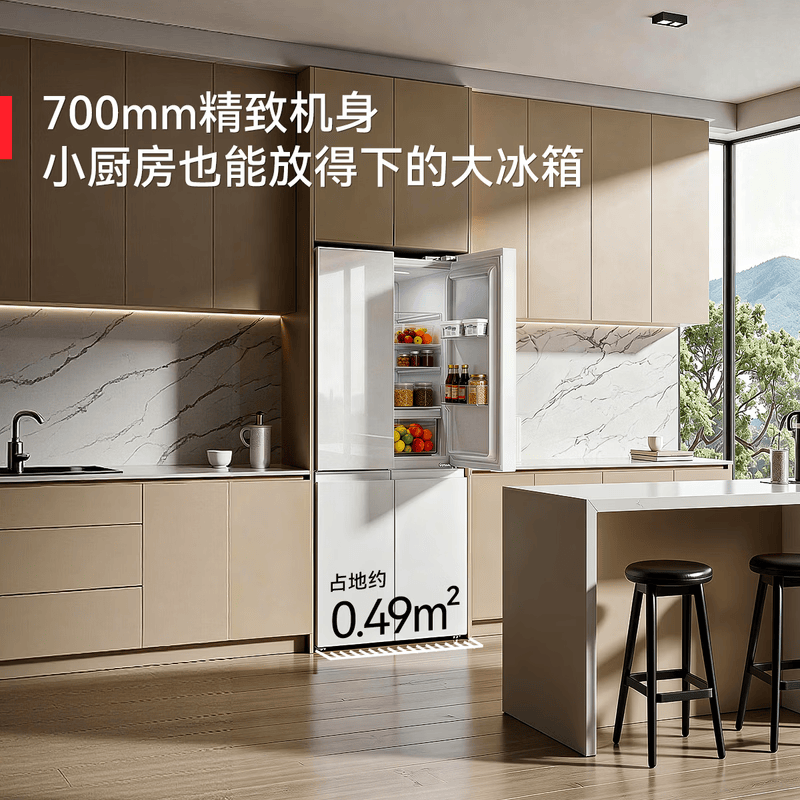 海尔BCD-405WLLTDEDW9U1冰箱图片