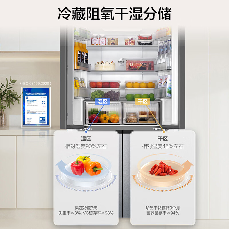 海尔BCD-490WGHTDE5GDU1冰箱图片