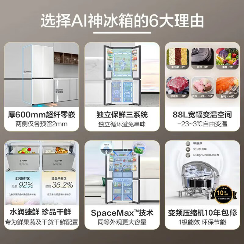 三星RF50DG5021CWSC冰箱图片