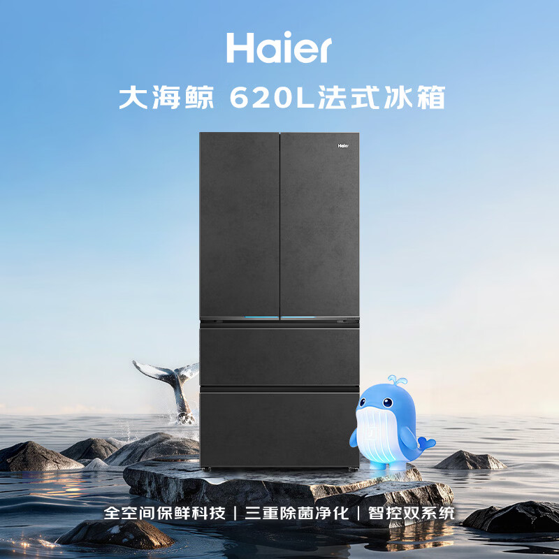 海尔BCD-620WGHFD1BRBU1冰箱图片