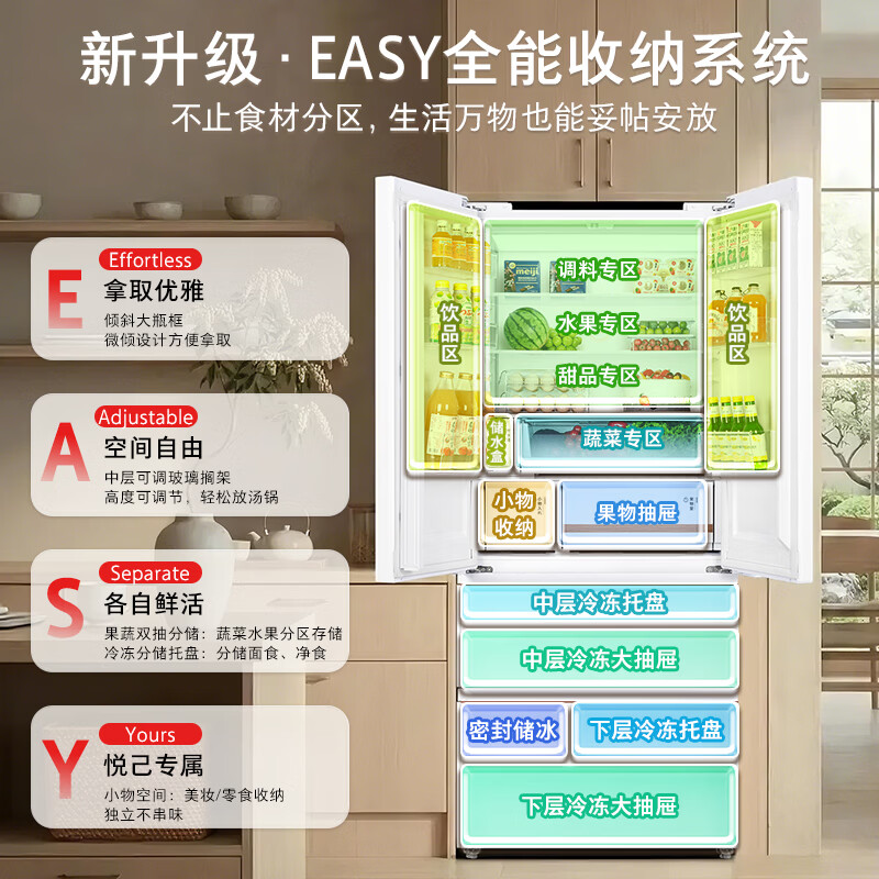 东芝GR-RF528WI-PM1冰箱图片