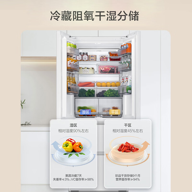 海尔BCD-413WGHFD1BSJU1冰箱图片