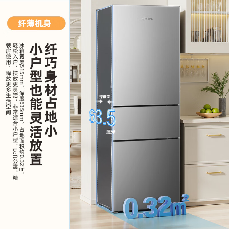 新飞BCD-221WK3DT冰箱图片