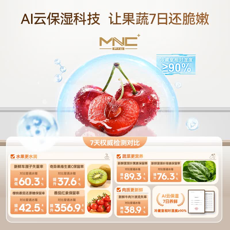 美菱BCD-520WFPU9CIZX冰箱图片