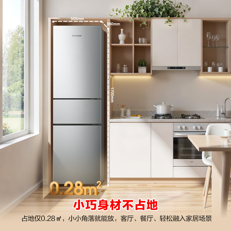 容声BCD-215E10RNLAD冰箱图片