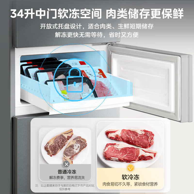 美的MR-231T冰箱图片