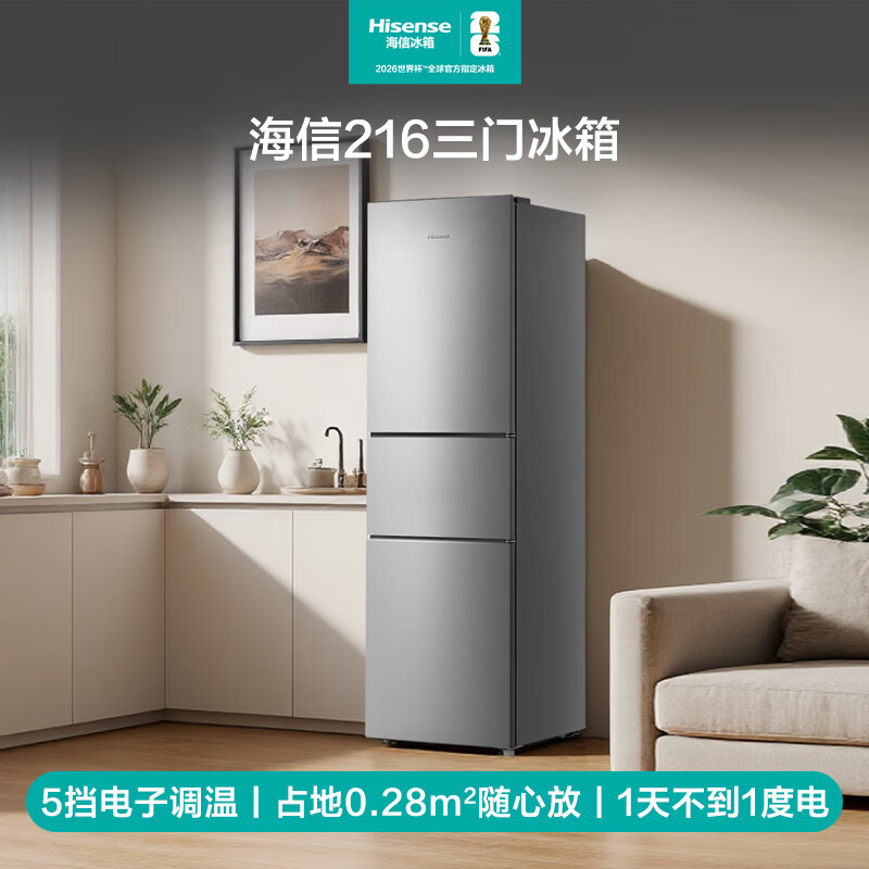 海信BCD-216S1RNKQD冰箱图片