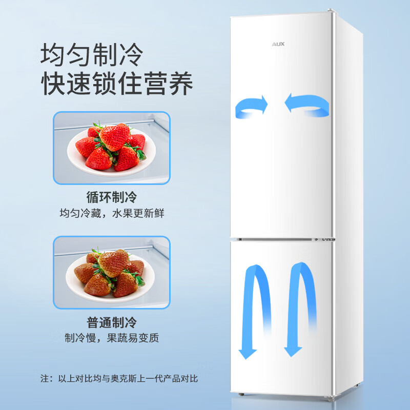 奥克斯BCD-150K187L冰箱图片