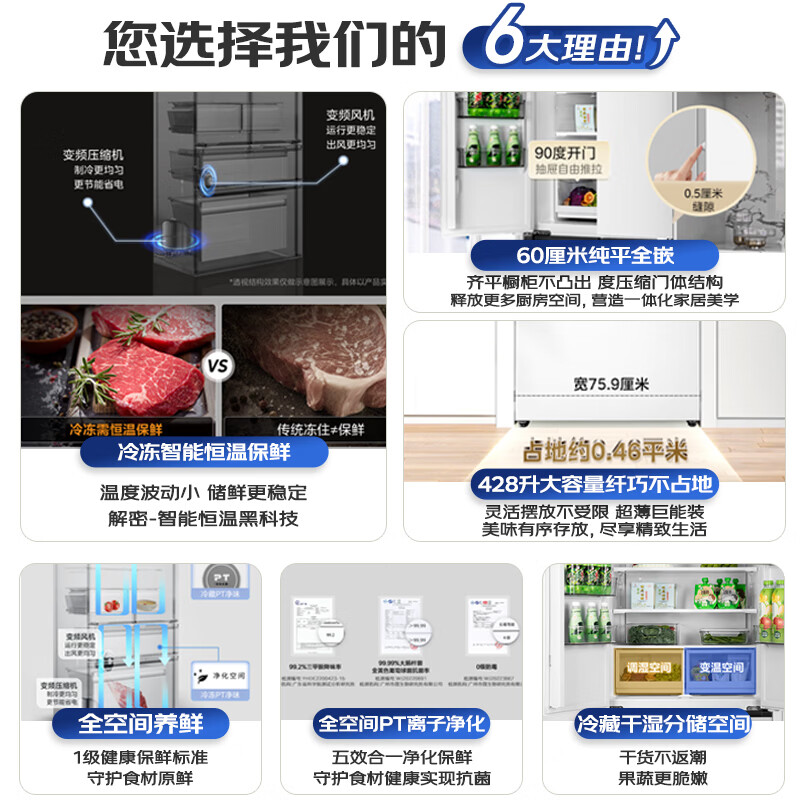 美的MR-450WUFPZE冰箱图片