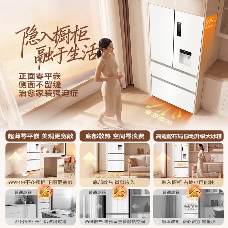 长虹CR-FW460ZA冰箱图片