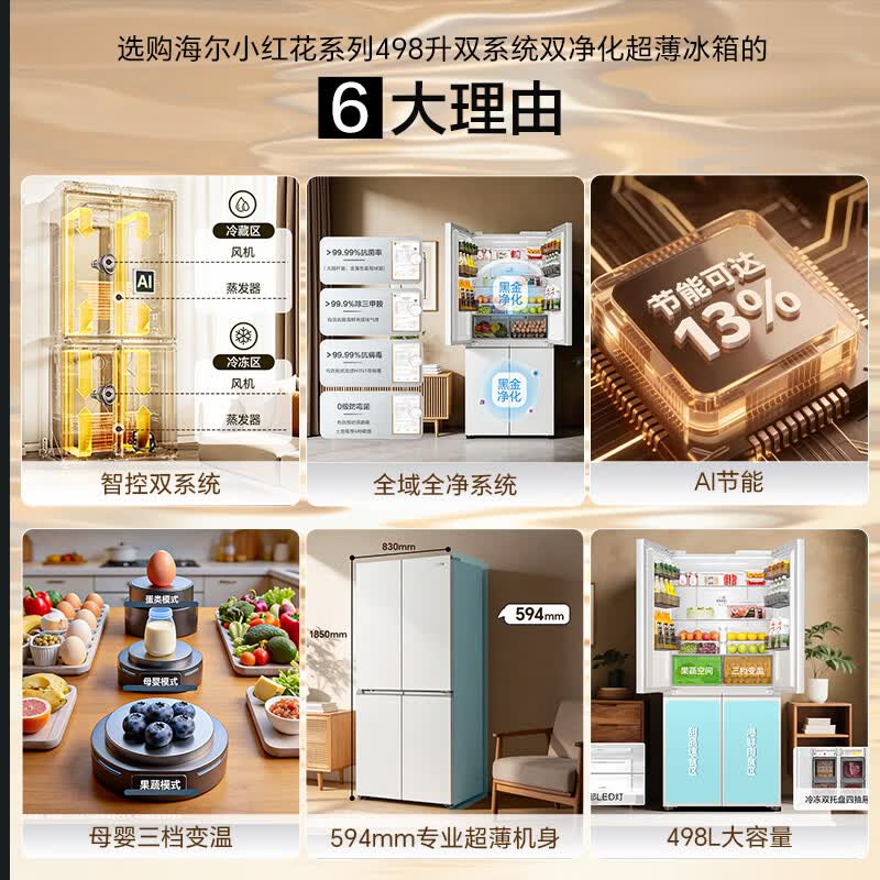 海尔HRF-S50WTC9U1冰箱图片