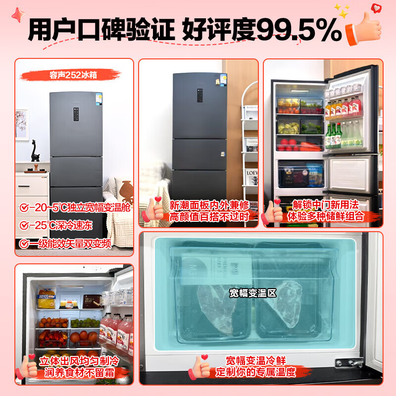 容声BCD-252WD18NP冰箱图片