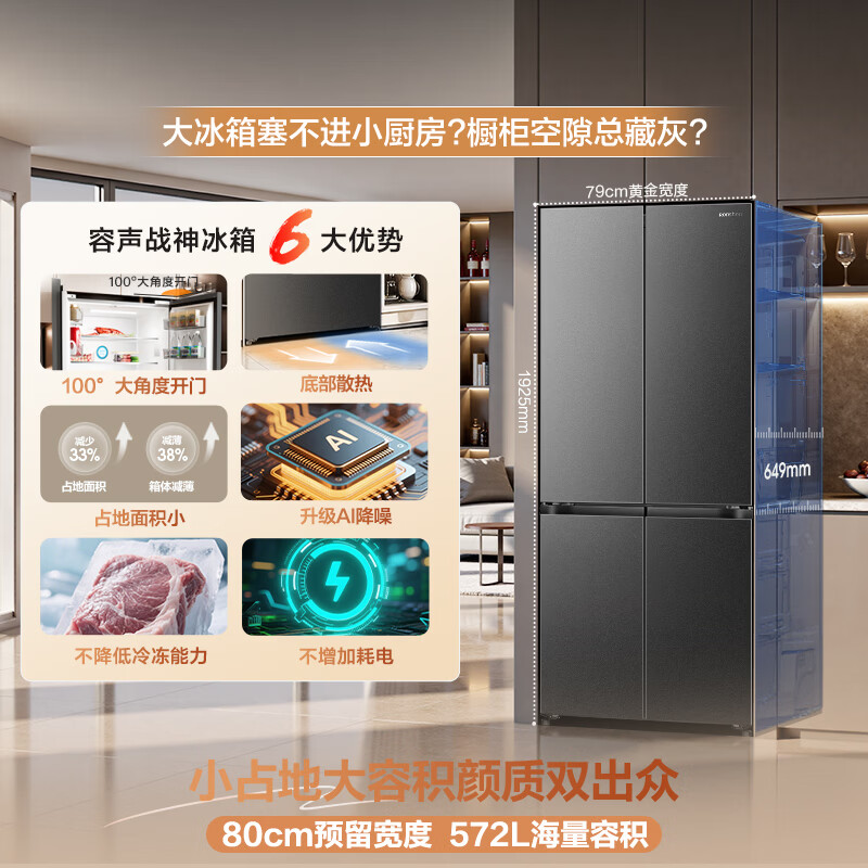 容声BCD-572N40CQLAD冰箱图片
