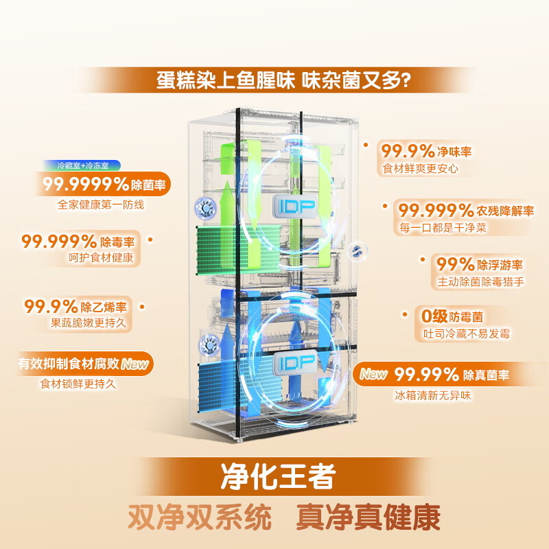 容声BCD-601Q50FZLBD冰箱图片