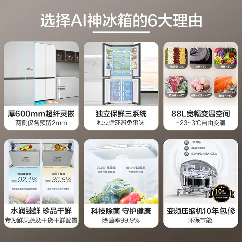 三星RF50DG515101SC冰箱图片