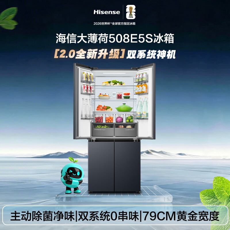 海信BCD-508E5SCZKD冰箱图片