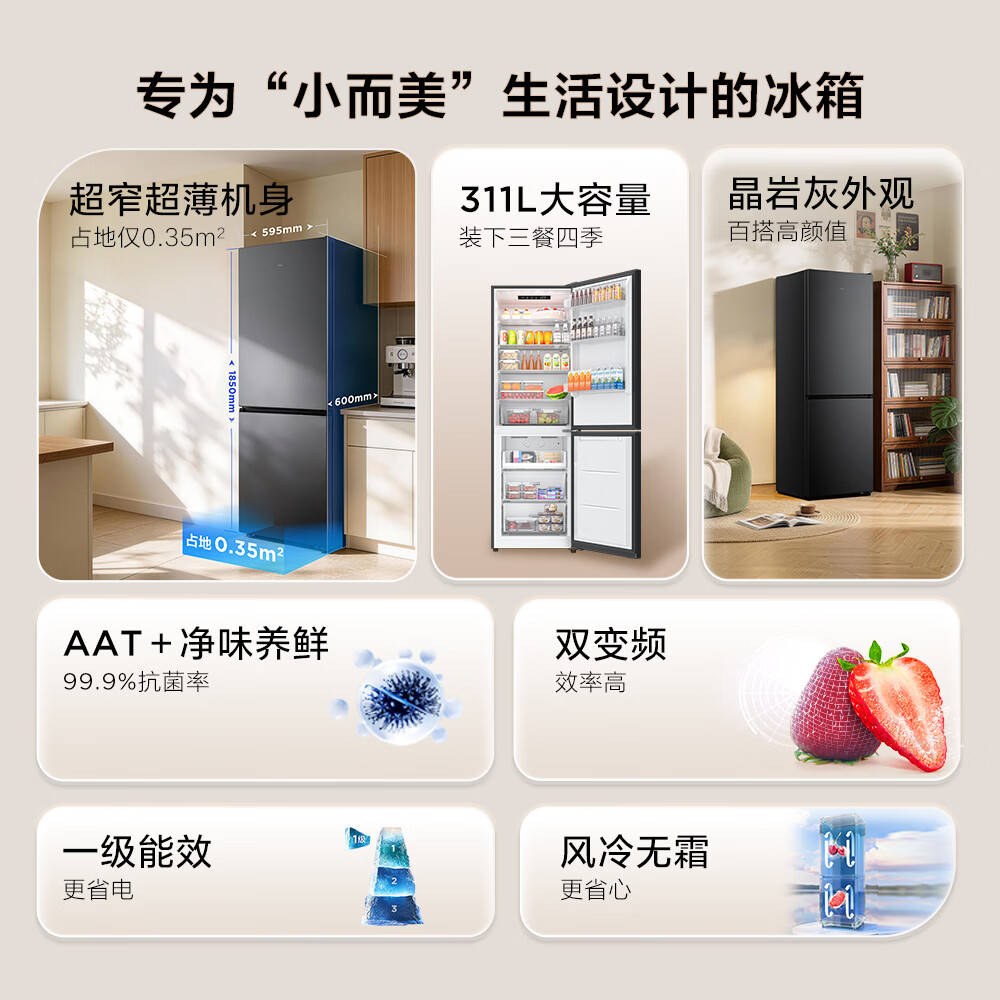 TCL-R311V5-B冰箱图片