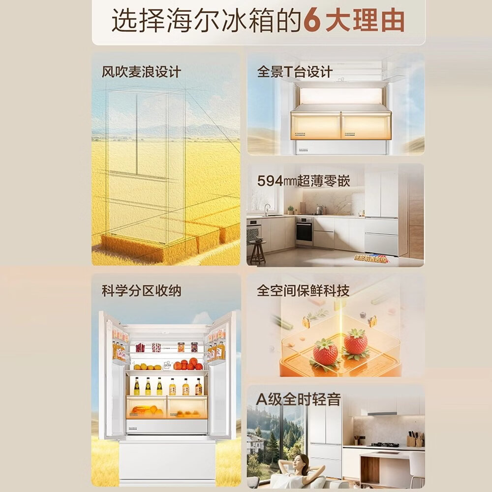 海尔BCD-578WGHFD1BYAU1冰箱图片