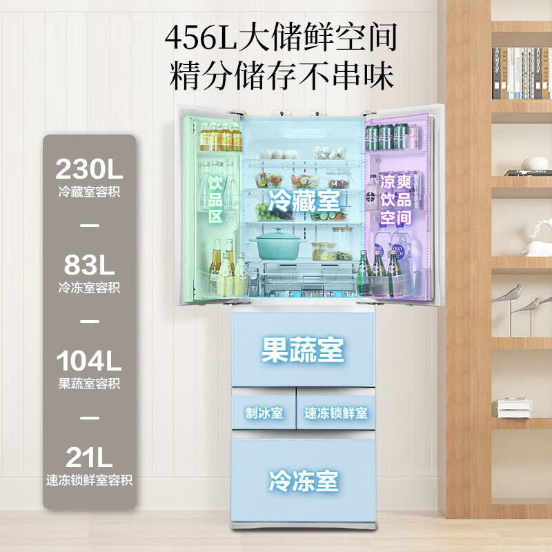 东芝GR-RM479WE-PG1B3冰箱图片
